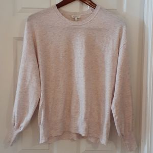 NWOT Ella Moss Pink Sweater with Scalloped Detail